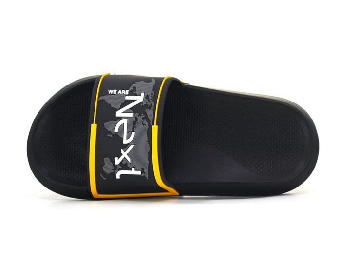 Gezer Merdane 15584.00 Düz Yüz Günlük Terlik Siyah - Sarı - Gezer (1)