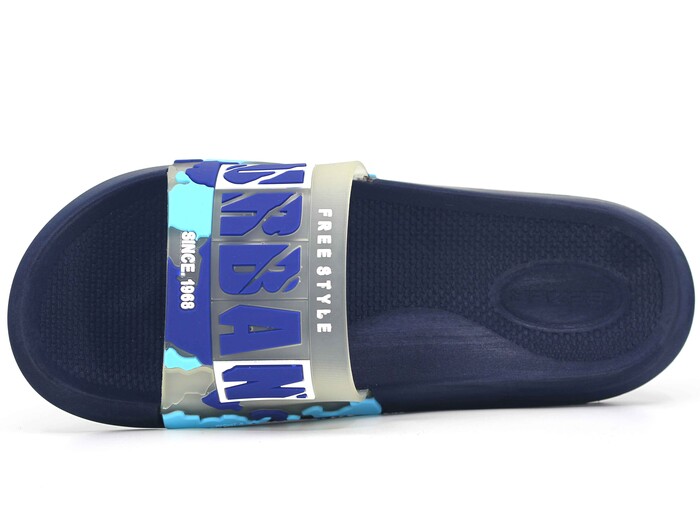 Gezer Merdane 15585.00 Düz Yüz Urban Günlük Terlik Şeffaf Lacivert - Gezer (1)