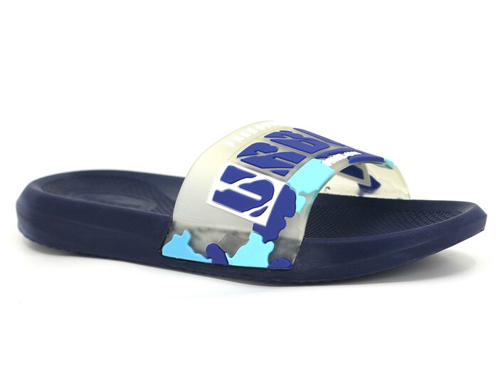 Gezer Merdane 15585.00 Düz Yüz Urban Günlük Terlik Şeffaf Lacivert 