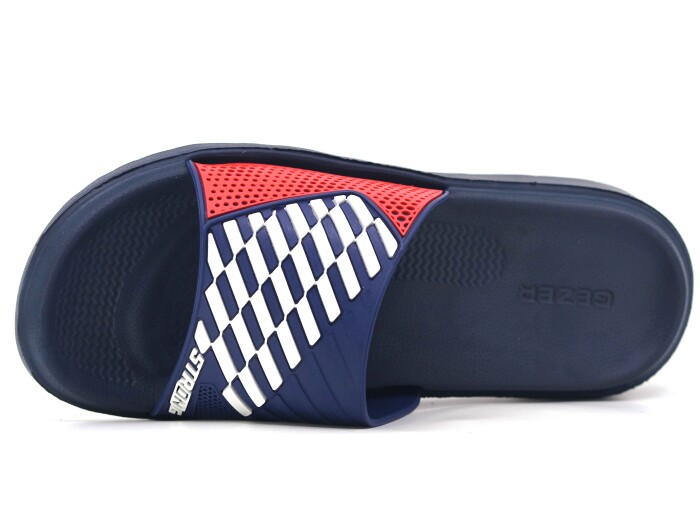 Gezer Merdane 15779.00 Koleksiyon Lux Eva Terlik Lacivert - Kırmızı - Beyaz - 2