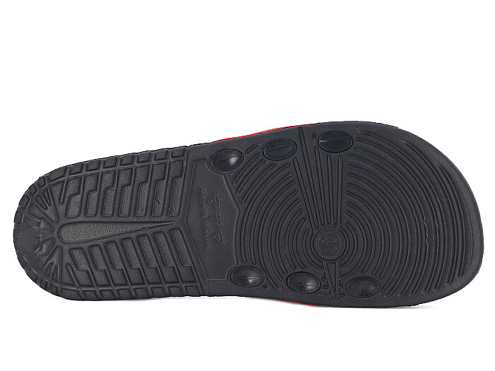 Gezer Merdane 15781.00 Düz Yüz Lux Eva Terlik Siyah - Kırmızı - Beyaz - 3