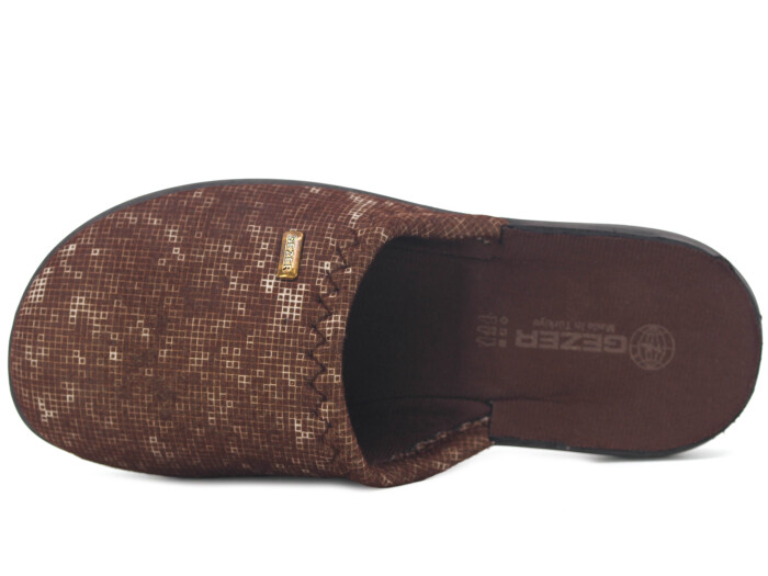 Gezer Merdane 15900.00 Traşlı Ev Terliği Kahve - Gezer (1)