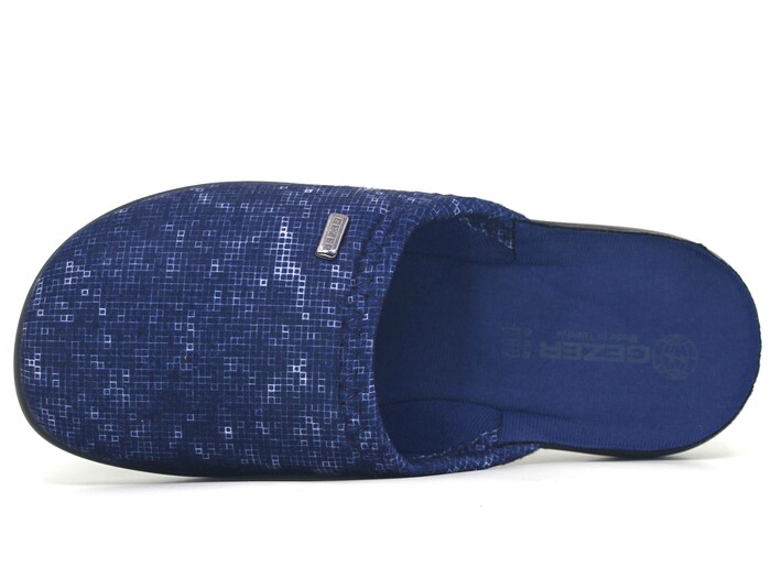 Gezer Merdane 15900.00 Traşlı Ev Terliği Lacivert - Gezer (1)