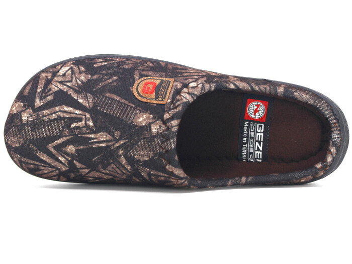 Gezer Merdane 15903.00 PVC Winter Kışlık Ev Terliği Koyu Kahve - Gezer (1)