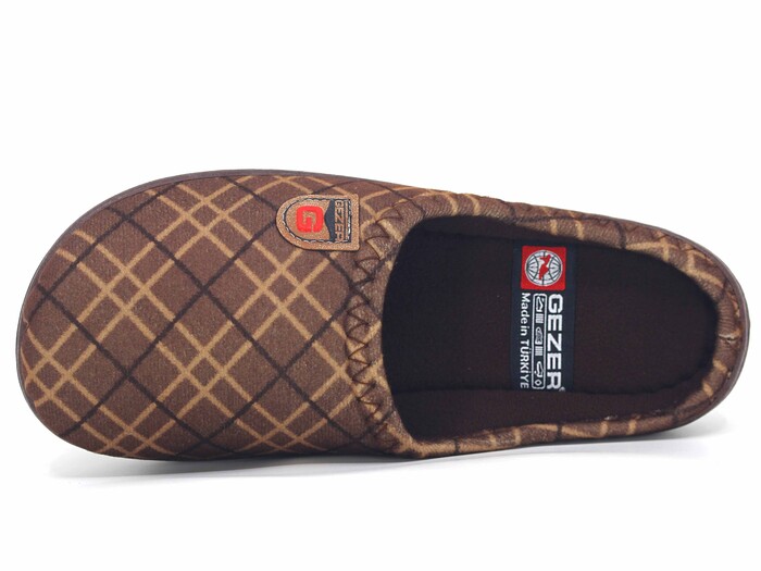 Gezer Merdane 15904.00 PVC Winter Kışlık Ev Terliği Kahve - 2