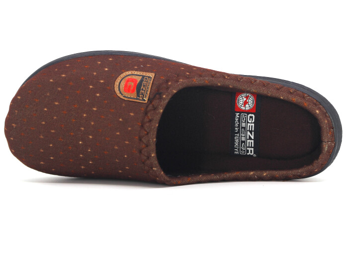 Gezer Merdane 15905.00 PVC Winter Kışlık Ev Terliği Kahve - 2