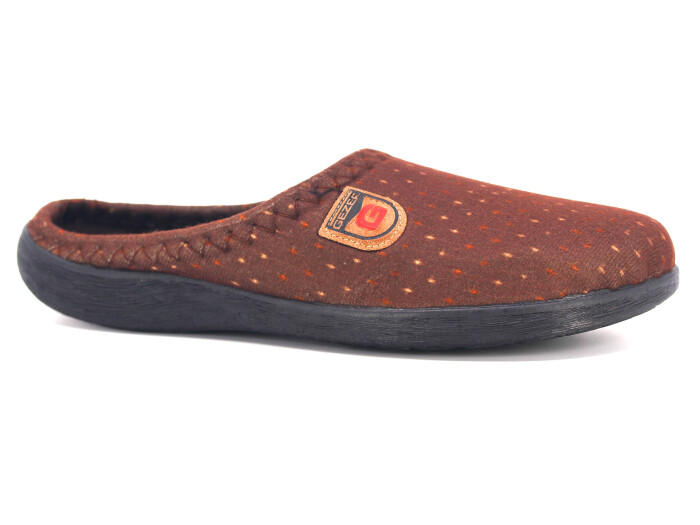 Gezer Merdane 15905.00 PVC Winter Kışlık Ev Terliği Kahve - Gezer