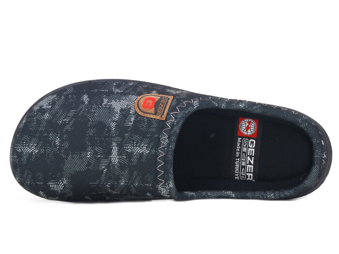 Gezer Merdane 15906.00 PVC Winter Gondol Kışlık Ev Terliği Gri - Gezer (1)