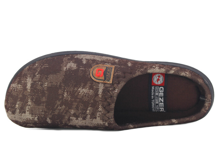 Gezer Merdane 15906.00 PVC Winter Gondol Kışlık Ev Terliği Kahve - 2