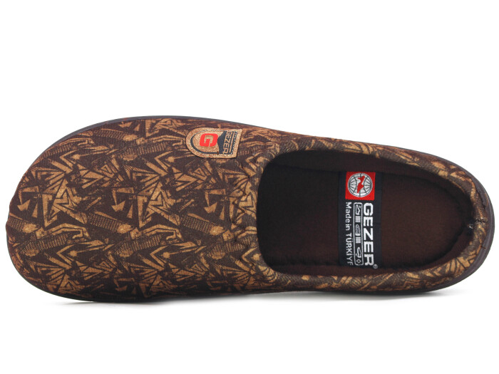 Gezer Merdane 15907.00 PVC Winter Kışlık Ev Terliği Kahve - Gezer (1)
