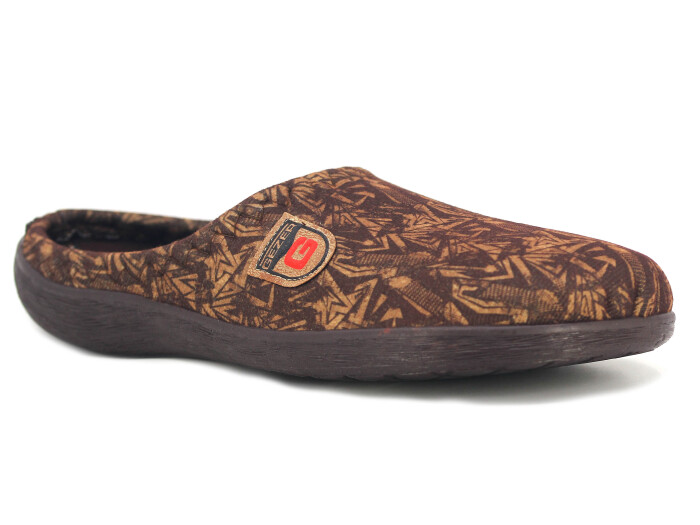 Gezer Merdane 15907.00 PVC Winter Kışlık Ev Terliği Kahve - Gezer