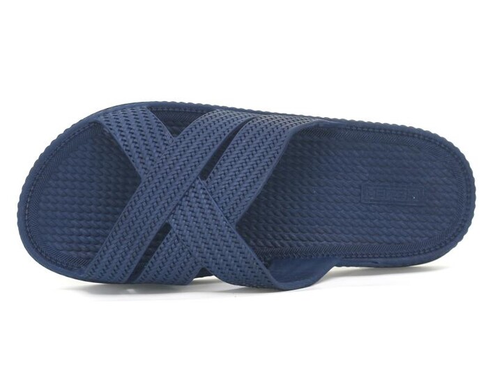 Gezer Merdane 16021.00 Çapraz Geçmeli Airblow Kaydırmaz Terlik Lacivert - Gezer (1)