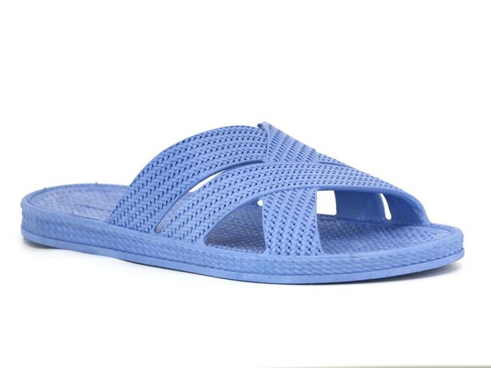 Gezer Merdane 16021.00 Çapraz Geçmeli Airblow Kaydırmaz Terlik Mavi - Gezer