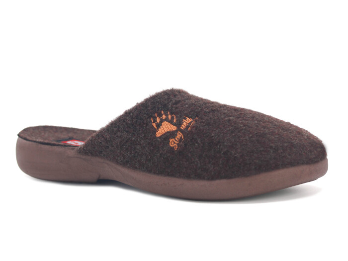 Gezer Merdane 16092.00 Poli Kışlık Ev Terliği Kahve - Gezer