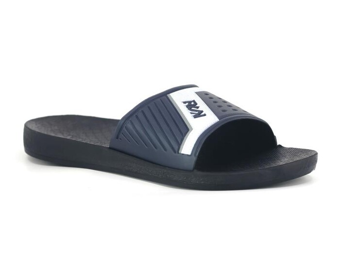 Gezer Merdane 16118.00 Düz yüz Günlük Terlik Lacivert - Beyaz - Gezer