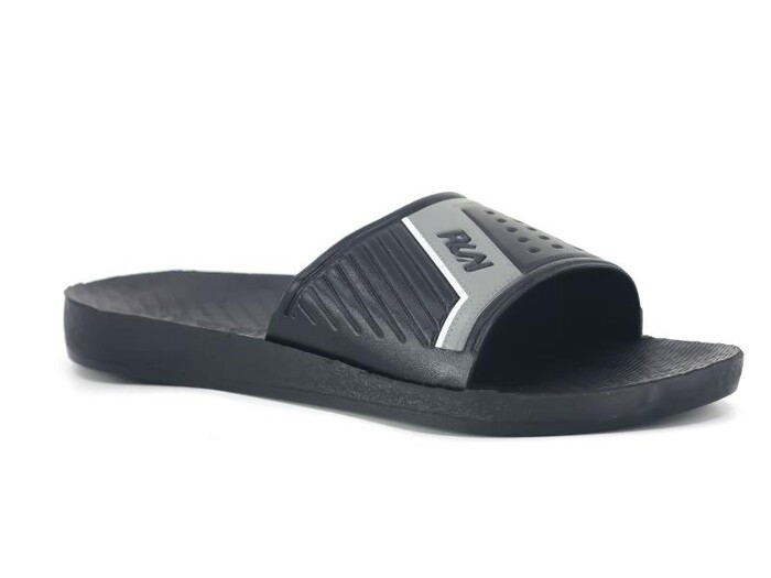 Gezer Merdane 16118.00 Düz yüz Günlük Terlik Siyah - Gri - Gezer