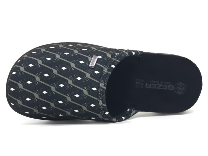 Gezer Merdane 16156.00 Traşlı Ev Terliği Gri - Gezer (1)