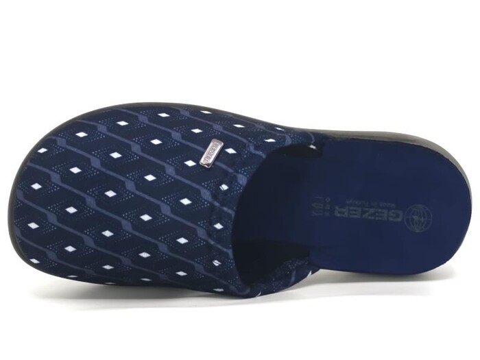 Gezer Merdane 16156.00 Traşlı Ev Terliği Lacivert - Gezer (1)