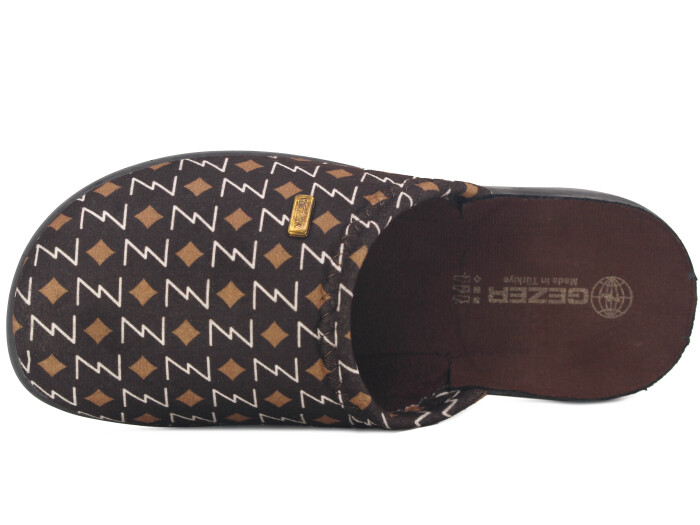 Gezer Merdane 16158 Traşlı Ev Terliği Kahve - 2