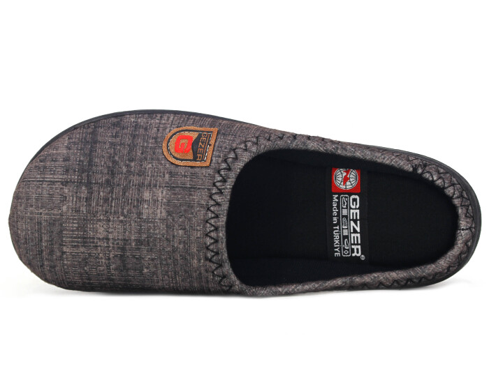 Gezer Merdane 16182.00 PVC Winter Kışlık Ev Terliği Gri - Gezer (1)