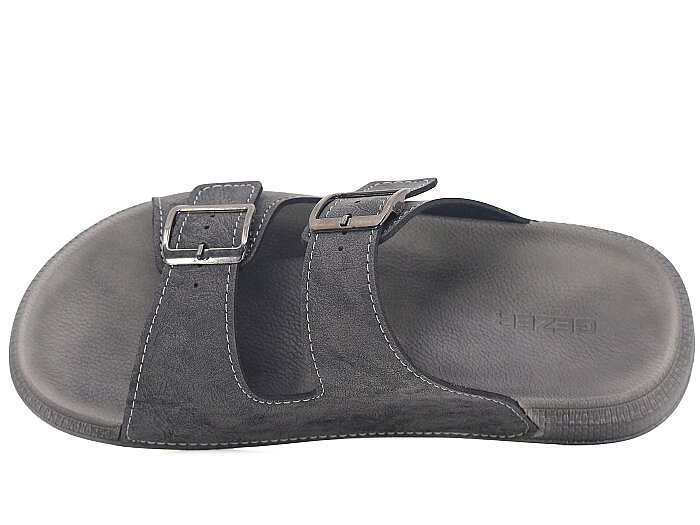 Gezer Merdane 16386 Çift Toka Günlük Terlik Gri - 2