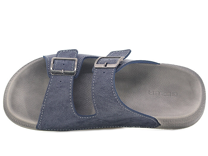 Gezer Merdane 16386 Çift Toka Günlük Terlik Lacivert - 2