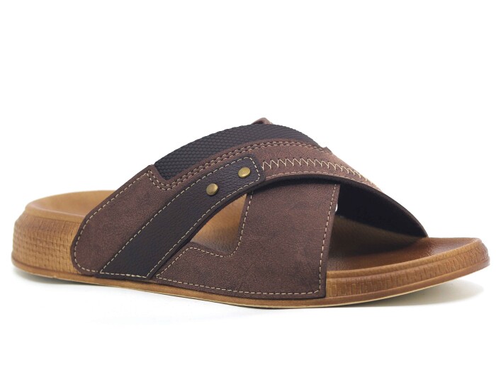 Gezer Merdane 16387.00 Çapraz Günlük Terlik Kahve - Gezer