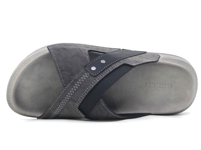 Gezer Merdane 16387.00 Çapraz Günlük Terlik Siyah - Gezer (1)