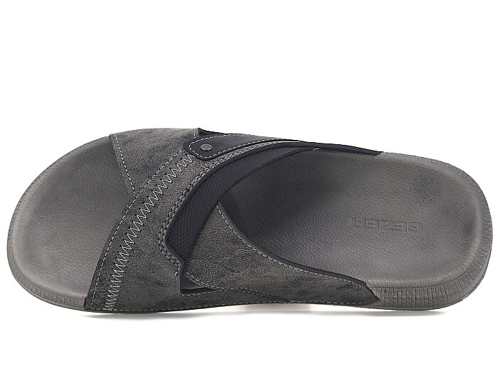 Gezer Merdane 16387.00 Çapraz Günlük Terlik Gri - 2