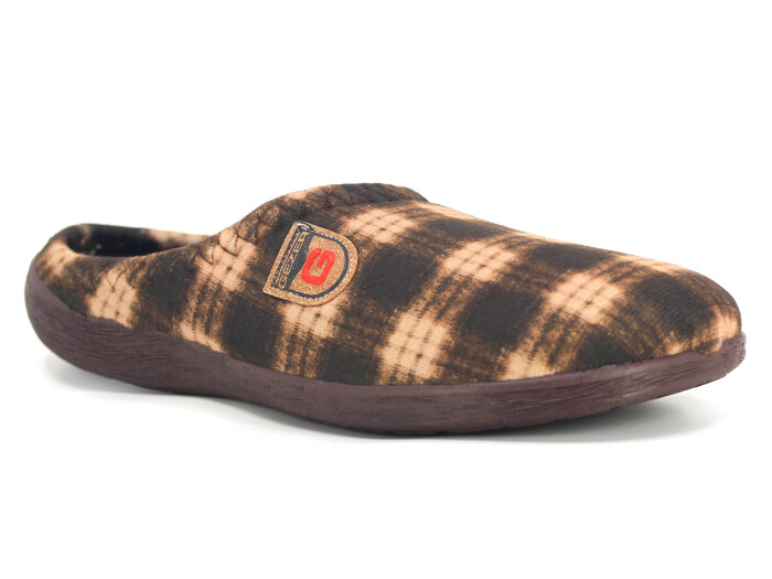 Gezer Merdane 16389.00 PVC Winter Gondol Kışlık Ev Terliği Kahve - 1