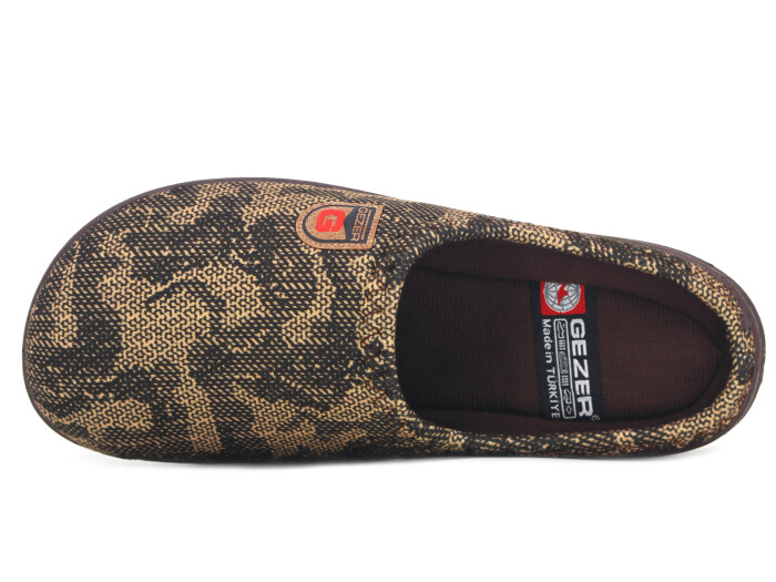 Gezer Merdane 16390.00 PVC Winter Gondol Kışlık Ev Terliği Kahve - Gezer (1)