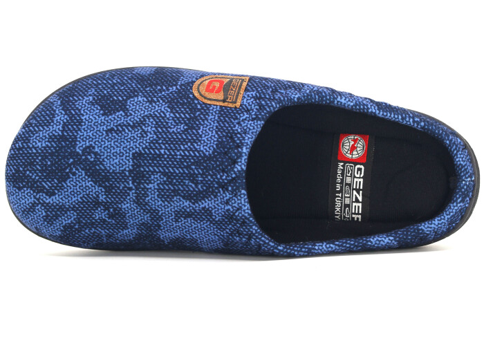Gezer Merdane 16390.00 PVC Winter Gondol Kışlık Ev Terliği Lacivert - 2