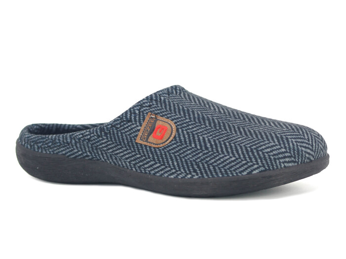 Gezer Merdane 16434.00 PVC Winter Gondol Kışlık Ev Terliği Siyah - Gezer