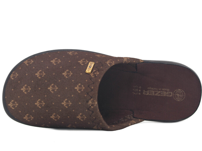 Gezer Merdane 16435.00 Traşlı Ev Terliği Kahve - Gezer (1)