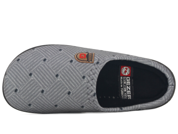 Gezer Merdane 16437.00 Poli Winter Gondol Kışlık Ev Terliği Gri - Gezer (1)