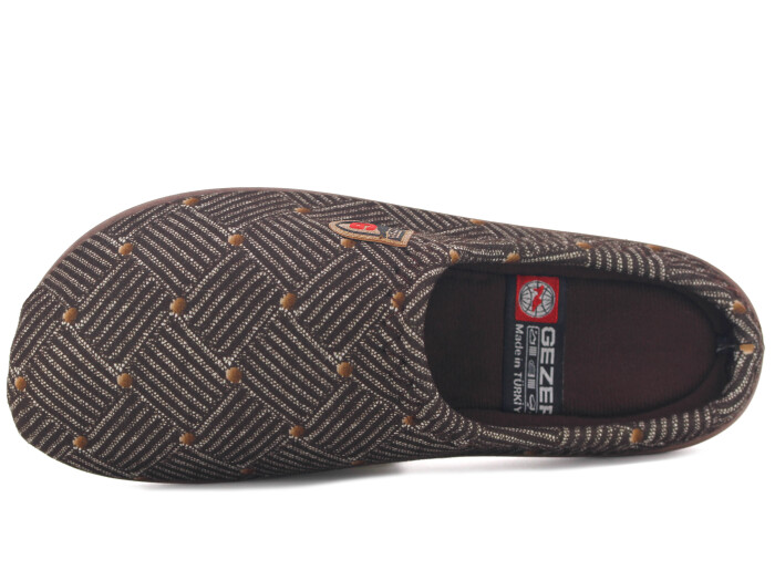 Gezer Merdane 16437.00 Poli Winter Gondol Kışlık Ev Terliği Kahve - Gezer (1)