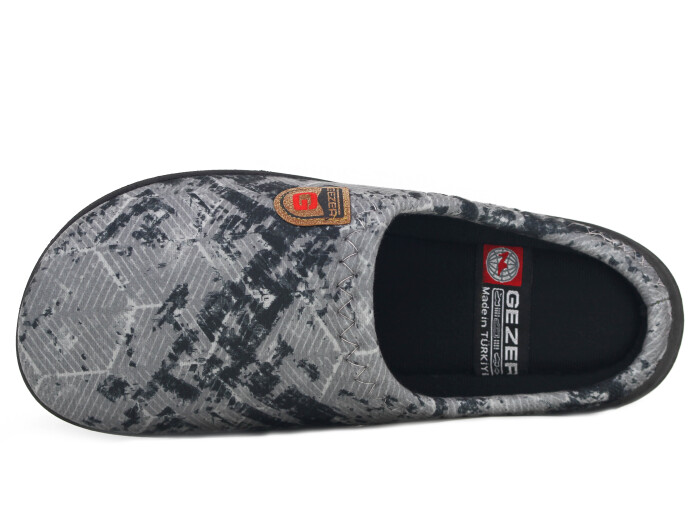 Gezer Merdane 16439.00 Poli Winter Gondol Kışlık Ev Terliği Gri - Gezer (1)