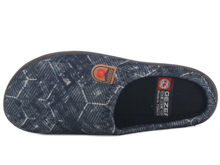 Gezer Merdane 16439.00 Poli Winter Gondol Kışlık Ev Terliği Siyah - Gezer (1)