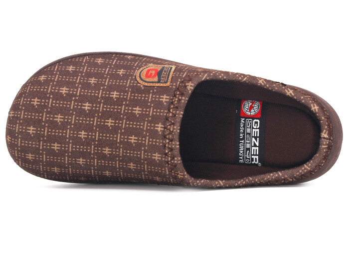 Gezer Merdane 16441.00 Poli Winter Gondol Kışlık Ev Terliği Kahve - Gezer (1)