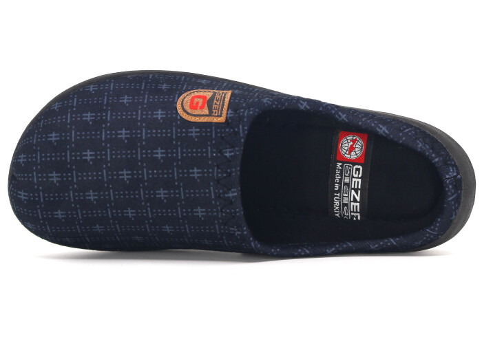 Gezer Merdane 16441.00 Poli Winter Gondol Kışlık Ev Terliği Siyah - Gezer (1)