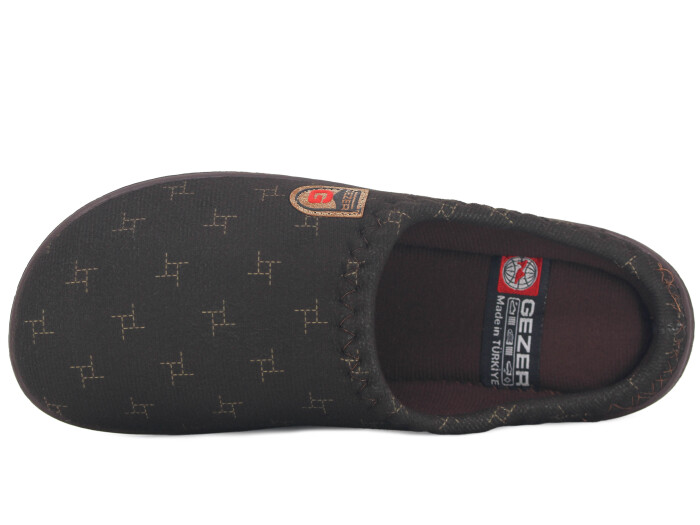 Gezer Merdane 16443.00 PVC Winter Gondol Kışlık Ev Terliği Kahve - Gezer (1)