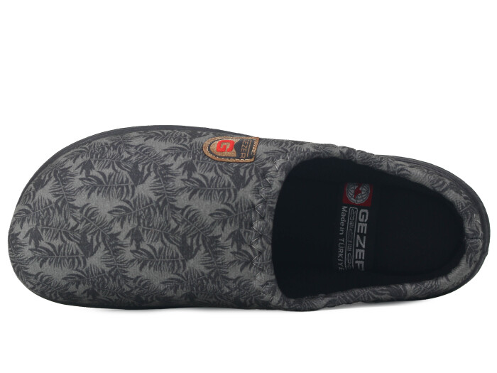 Gezer Merdane 16449.00 PVC Winter Gondol Kışlık Ev Terliği Gri - Gezer (1)