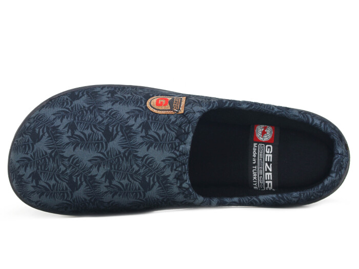 Gezer Merdane 16449.00 PVC Winter Gondol Kışlık Ev Terliği Siyah - Gezer (1)