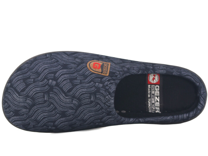 Gezer Merdane 16469.00 Poli Winter Gondol Kışlık Ev Terliği Siyah - Gezer (1)