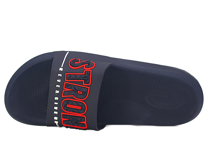 Gezer Merdane 16477.00 Düz Yüz Günlük Terlik Lacivert - Kırmızı - Beyaz - 2