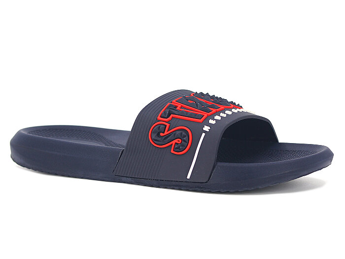 Gezer Merdane 16477.00 Düz Yüz Günlük Terlik Lacivert - Kırmızı - Beyaz - Gezer