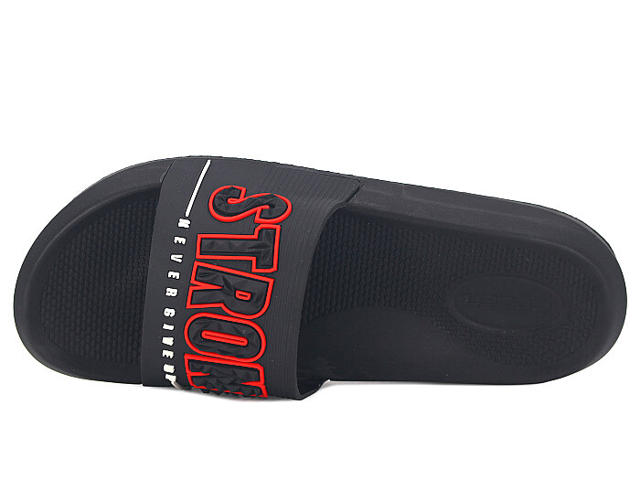 Gezer Merdane 16477.00 Düz Yüz Günlük Terlik Siyah - Kırmızı - Beyaz - 2