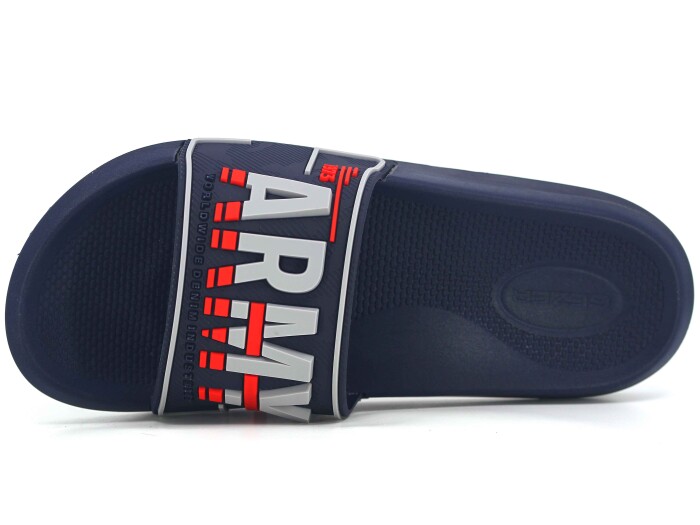 Gezer Merdane 16478.00 Düz Yüz Günlük Terlik Lacivert - Gümüş - Kırmızı - Gezer (1)