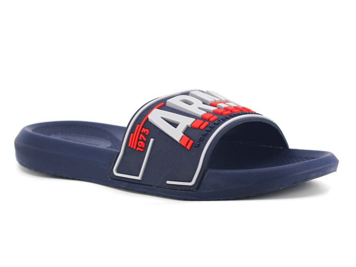 Gezer Merdane 16478.00 Düz Yüz Günlük Terlik Lacivert - Gümüş - Kırmızı - Gezer