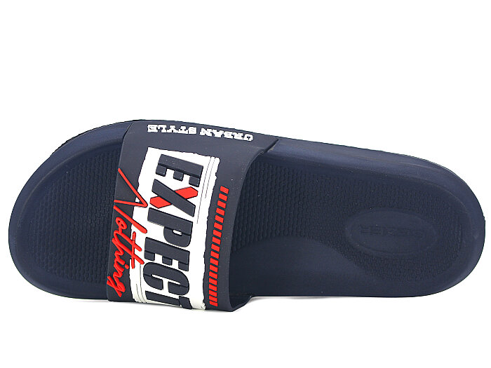 Gezer Merdane 16504.00 Düz Yüz Günlük Terlik Lacivert - Beyaz - Kırmızı - Gezer (1)